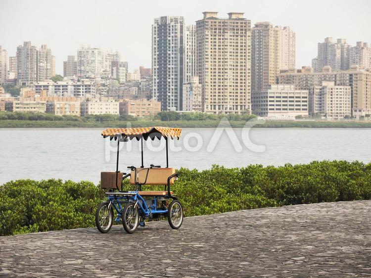 八里の二人乗りレンタルサイクル