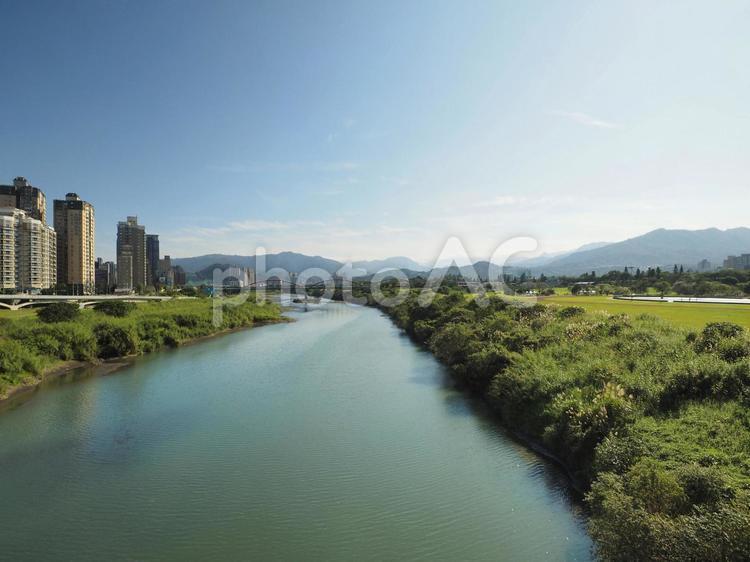 台湾の陽光運動公園にある川_新店溪