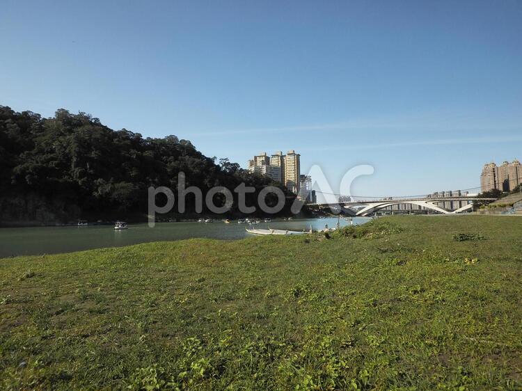 台湾碧潭の川辺緑地