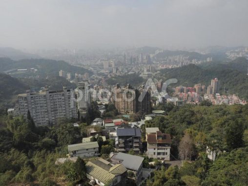台湾貓空ロープウェイからの街並み風景