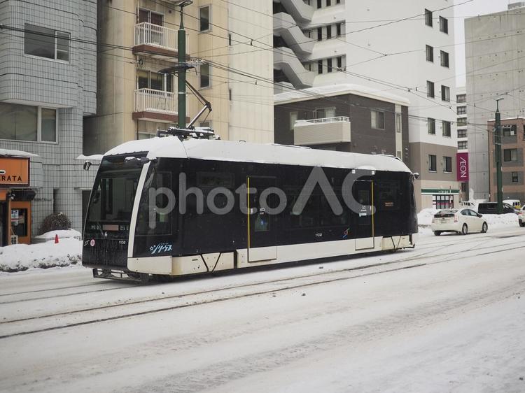 札幌市電の路面電車（北海道札幌市）