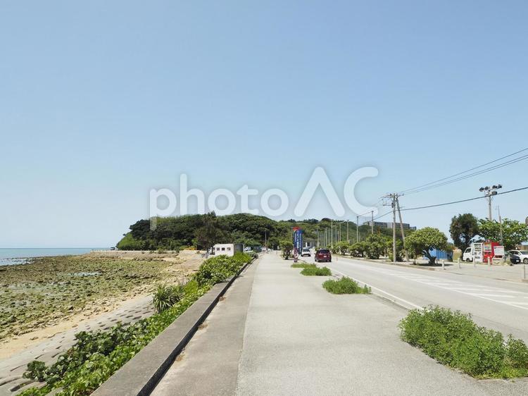 瀬長島、入り口からの全景（沖縄県豊見城市瀬長）