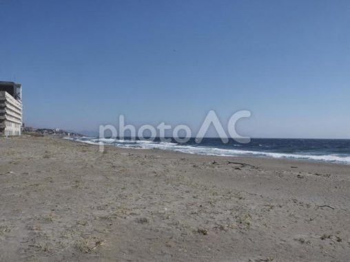 青空の海岸（湯川、北海道函館市）