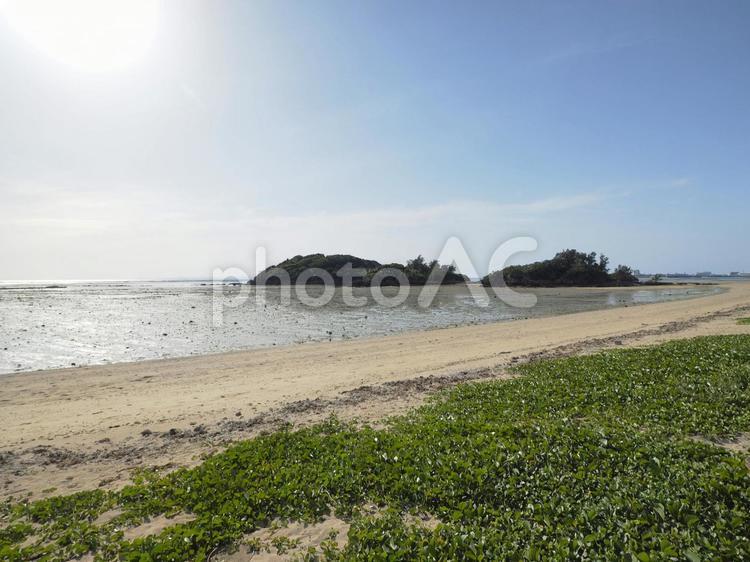エージナ島_北名城ビーチ（干潮時）（沖縄県糸満市名城）