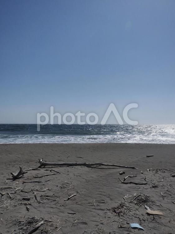 青空の海岸（湯川、北海道函館市）
