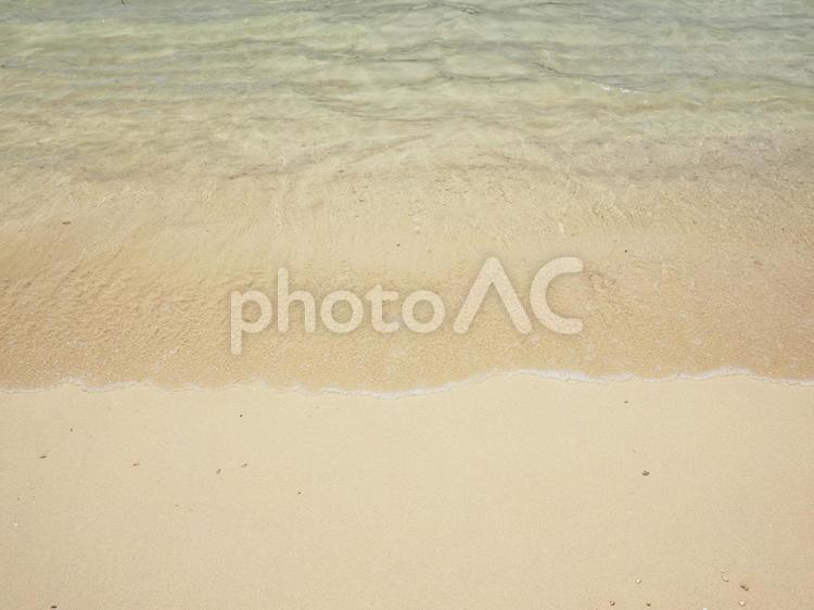 砂浜_波打ち際_西原きらきらビーチ（沖縄県中頭郡西原町）
