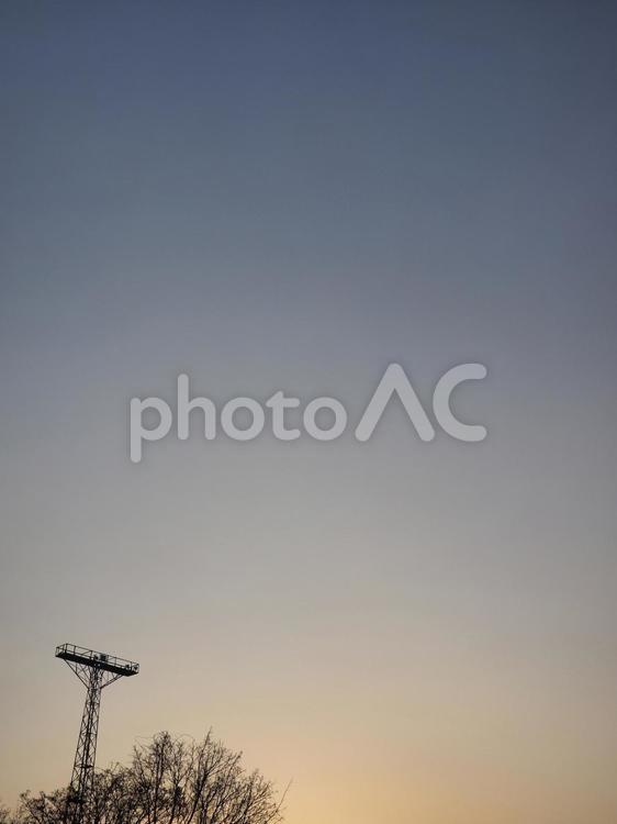 夕方の空（北海道函館）