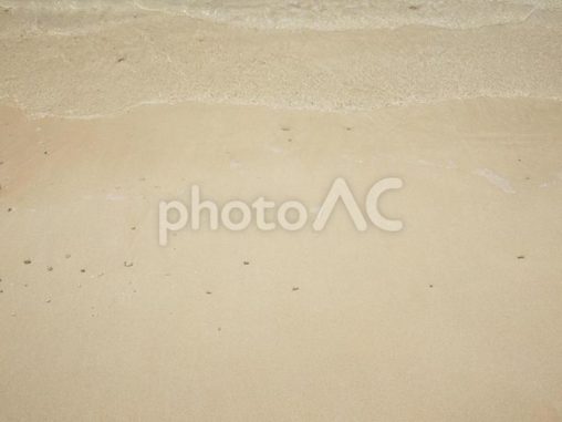 砂浜_波打ち際_西原きらきらビーチ（沖縄県中頭郡西原町）