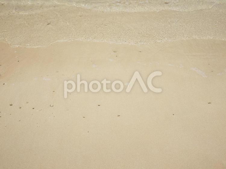 砂浜_波打ち際_西原きらきらビーチ（沖縄県中頭郡西原町）