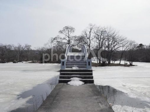 大沼国定公園の橋（北海道大沼市）