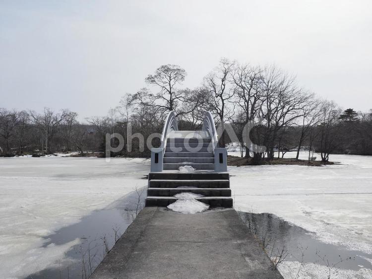 大沼国定公園の橋（北海道大沼市）