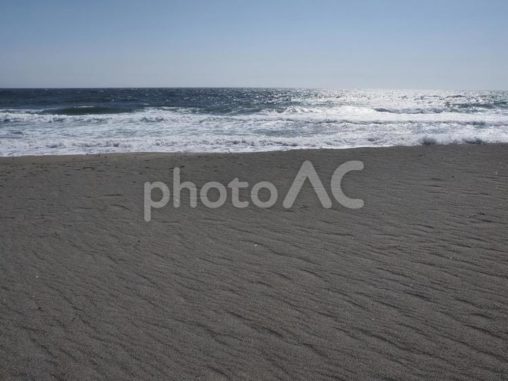 青空の海岸（湯川、北海道函館市）