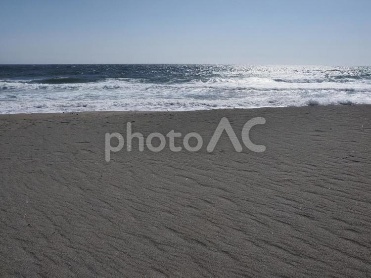 青空の海岸（湯川、北海道函館市）