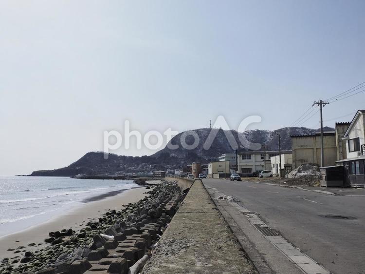 大森浜と青空（北海道函館市）