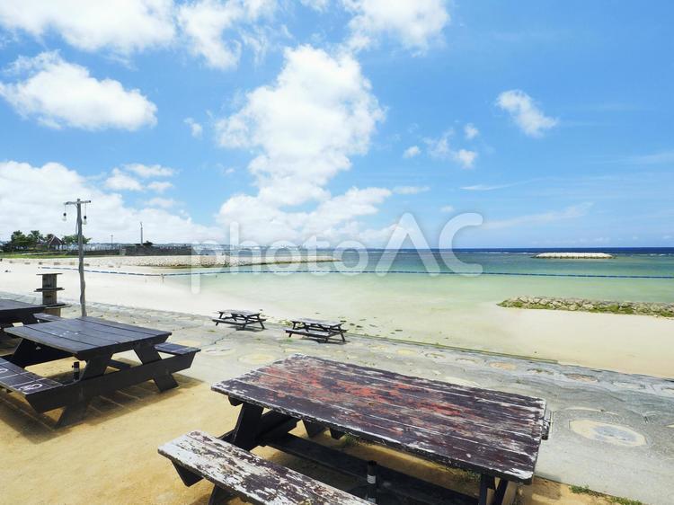 北谷公園サンセットビーチ（沖縄県中頭郡北谷町美浜）