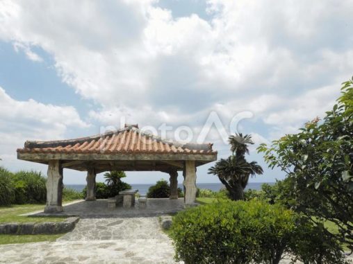 日陰_渡具知ビーチ_泊城公園（沖縄県読谷村渡具知）