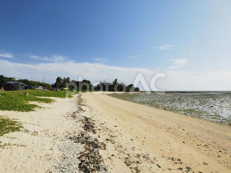 北名城ビーチ（干潮時）（沖縄県糸満市名城）