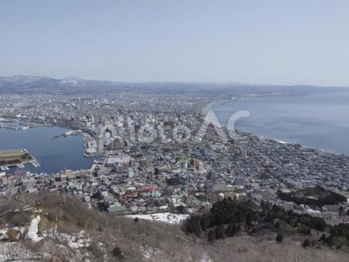函館山展望台からの眺望（2023年3月）