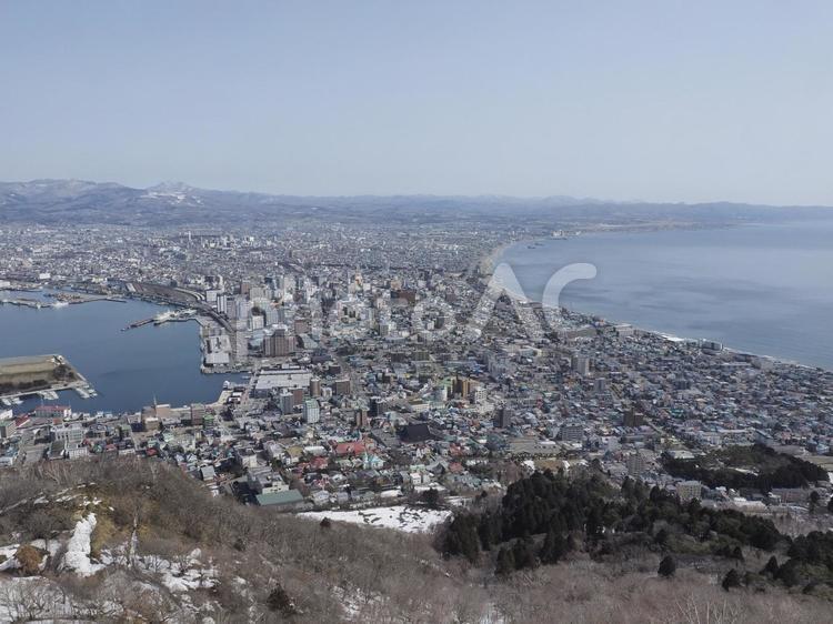 函館山展望台からの眺望（2023年3月）