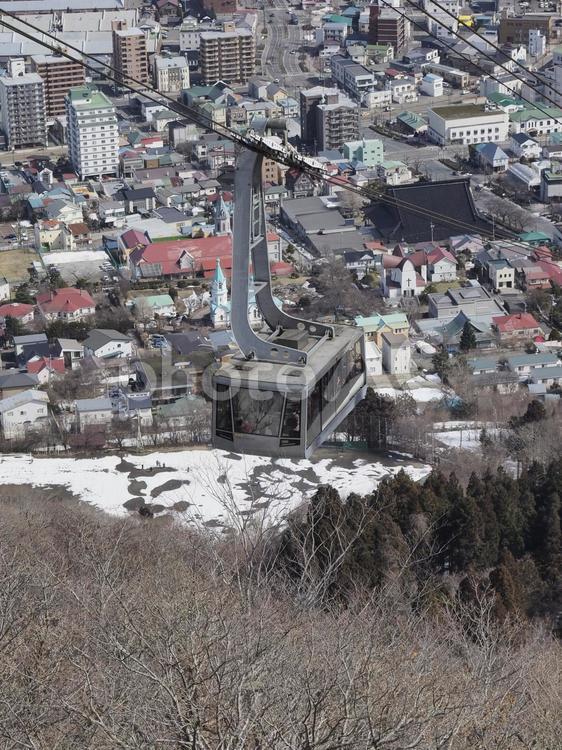 函館山ロープウェイ（2023年3月）