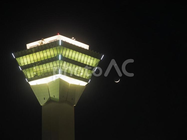 夜の五稜郭タワー（北海道函館市）