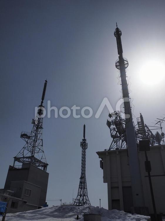函館山展望台の鉄塔（北海道函館市）