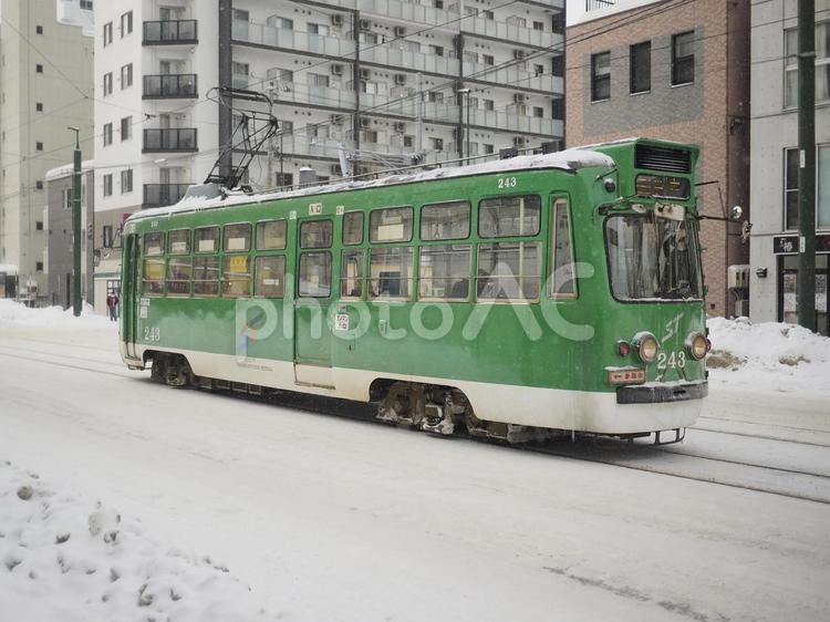 札幌市電の路面電車（北海道札幌市）