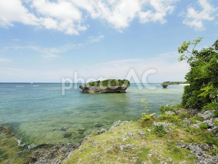 渡具知ビーチ_泊城公園（沖縄県読谷村渡具知）