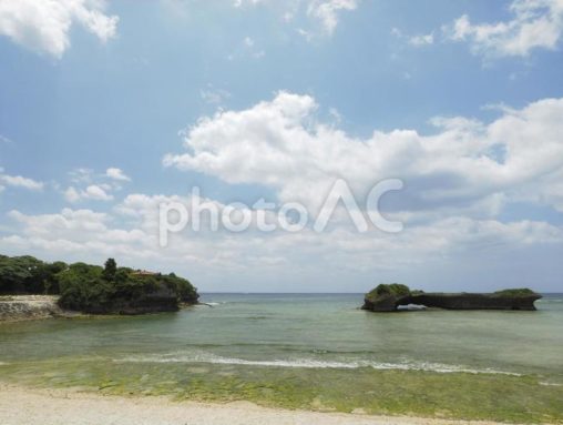 渡具知ビーチ_泊城公園（沖縄県読谷村渡具知）