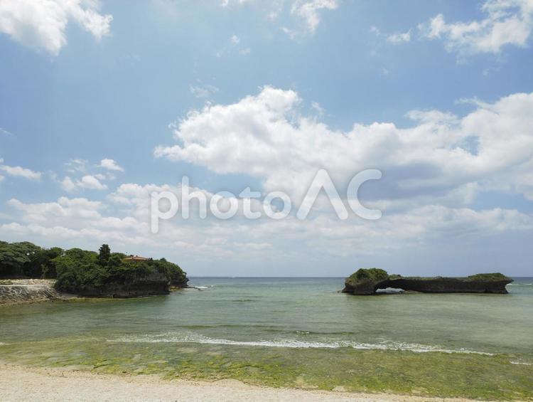 渡具知ビーチ_泊城公園（沖縄県読谷村渡具知）