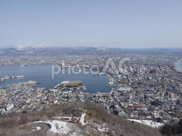 函館山展望台からの眺望（2023年3月）