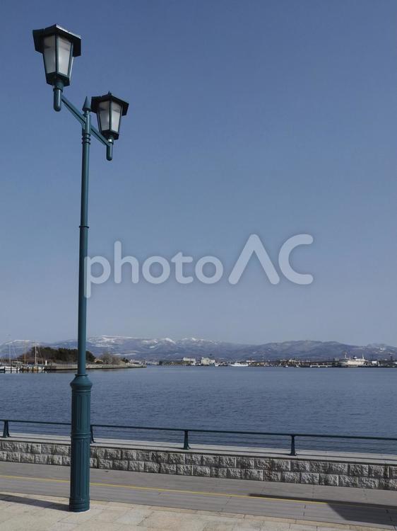 函館港の街灯（北海道函館市）