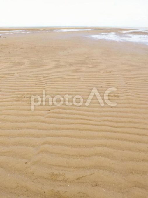 潟原干潟の砂紋（沖縄県宜野座村）