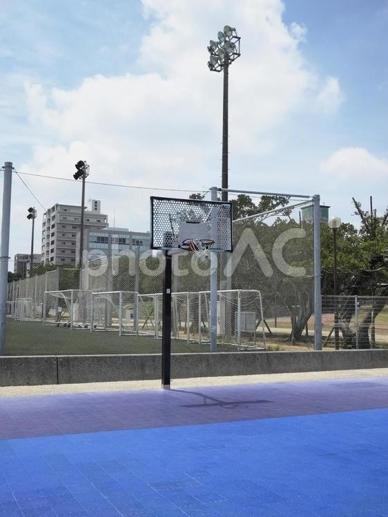 公園のバスケットボールコート