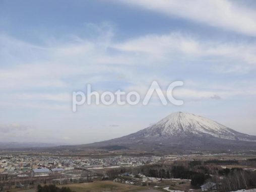 羊蹄山と倶知安町〔蝦夷富士〕（北海道）