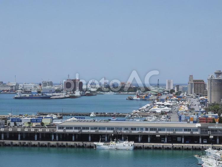 那覇新港ふ頭（ハーリー会場、本番前日）