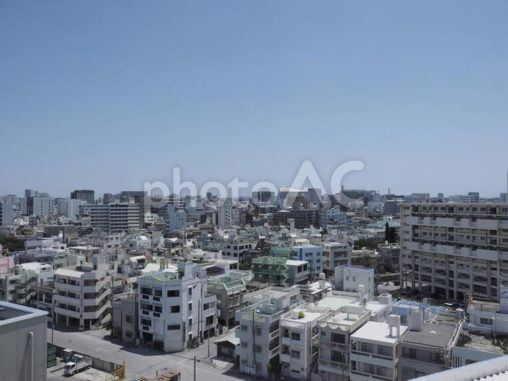 那覇の街並み（泊大橋から、沖縄県那覇市）