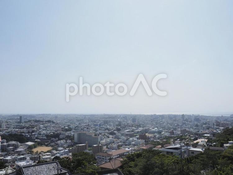 首里城公園西展望台の眺め（久茂地方面）