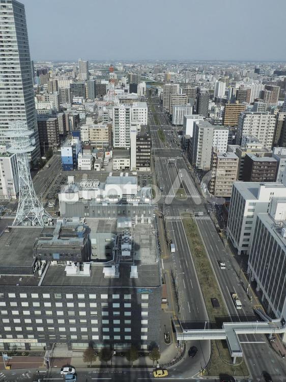 春のさっぽろテレビ塔からの風景（北海道）