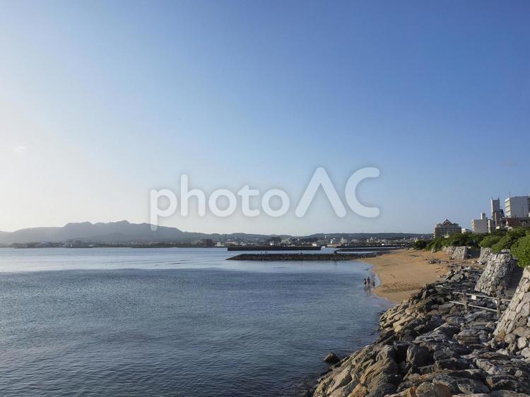 東江原第三公園の海岸（沖縄県名護市）