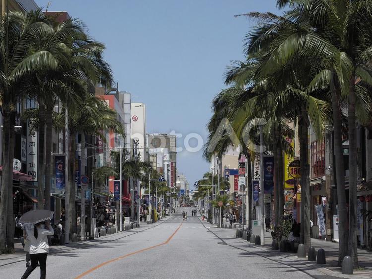 国際通りの歩行者天国 久茂地側（那覇市）