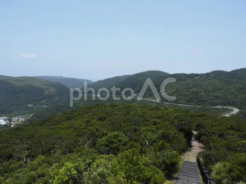 照山展望台からの眺め北側（渡嘉敷島）