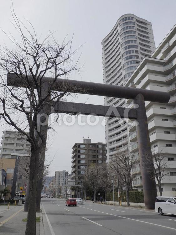 北海道神宮の円山第一鳥居（北海道札幌市）