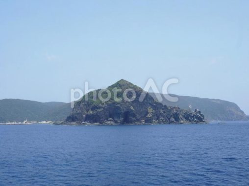 城島、フェリーからの眺め（渡嘉敷村）