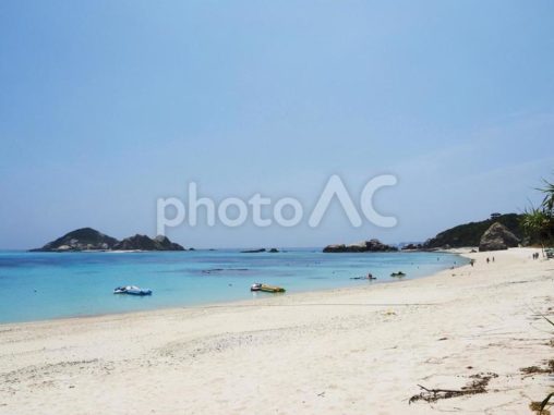 南の島のビーチ、阿波連ビーチ（渡嘉敷島）