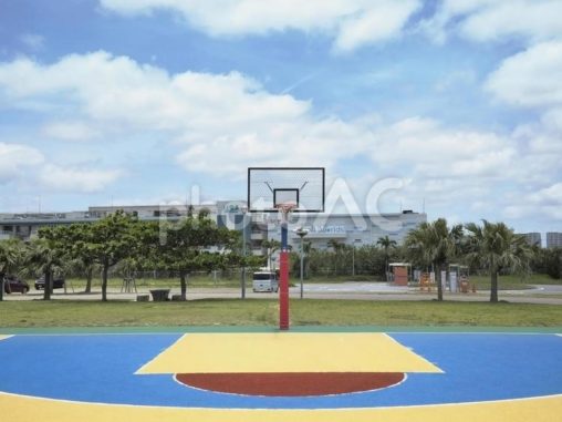 公園のバスケットボールコート