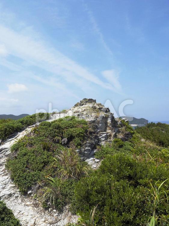 渡嘉敷島、阿波連岬第二展望台の岩場