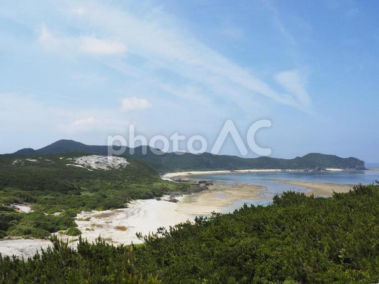 渡嘉敷島の風景、浦のビーチ