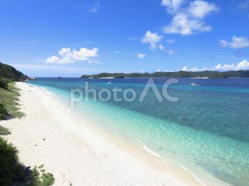 美しいビーチ、ニシバマビーチ（座間味村）