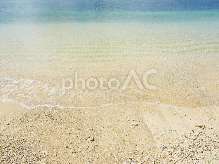 砂浜の波打ち際